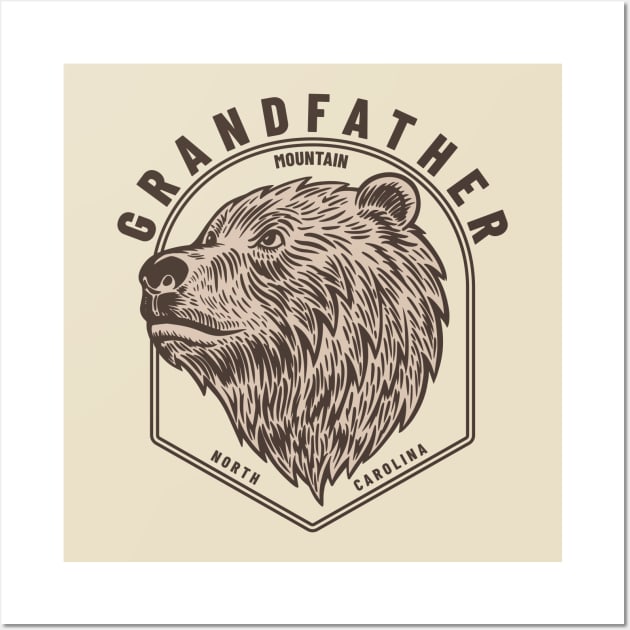 Grandfather Mountain North Carolina Bear Wall Art by Contentarama